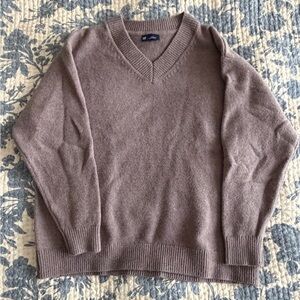 GAP Taupe V-Neck Sweater